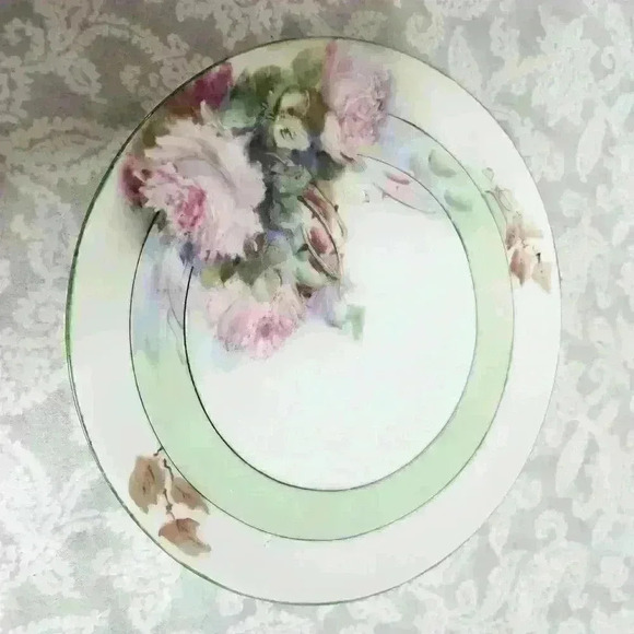 Thomas Sevres Bavaria hand painted plate floral 8" plate - Picture 2 of 6